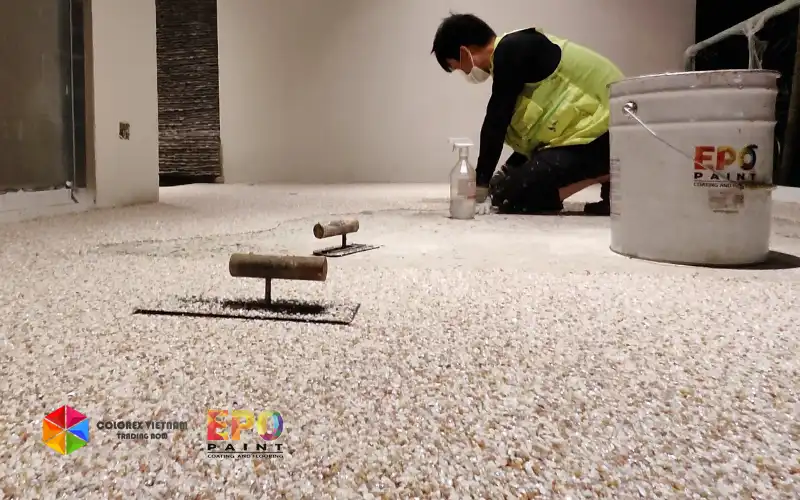 [HCM] Phân Phối Và Thi Công Sàn Sỏi Polymer Chuyên Nghiệp