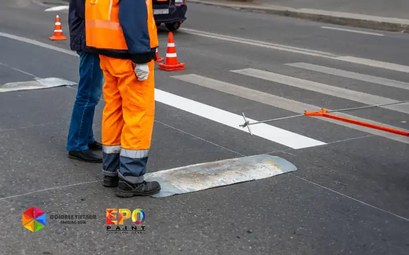 QUY TRÌNH THI CÔNG SƠN KẺ VẠCH TIÊU CHUẨN