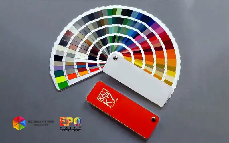 Sơn epoxy đa dạng màu sắc theo hệ màu RAL